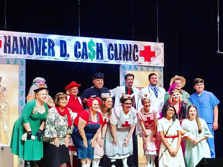 mavlibrary's tweet photo. Tonight @ 7 is the last chance to see the faculty play, which is chock full of puns &amp; folly! It will leave you in...STITCHES! 🤣🤣🤣 $5 tix at the door...bring a jacket as it’s COLD!

#mavlibrary #mavpride #pisdPRIDE #doctordevereauxthedasterdlydoctor #facultyplay2018 #punnyplay https://t.co/v4vjb8LolW