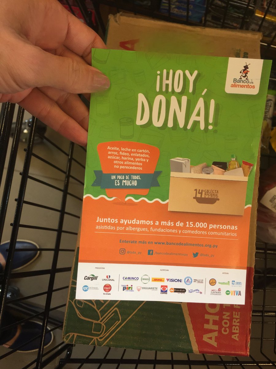 slgarelli_cnn's tweet photo. Colecta anual del Banco de Alimentos. Juntos ayudamos a más de 15 mil personas!! 💪🏻
https://t.co/ERyOxfLy5w https://t.co/Za6cjYIFw9