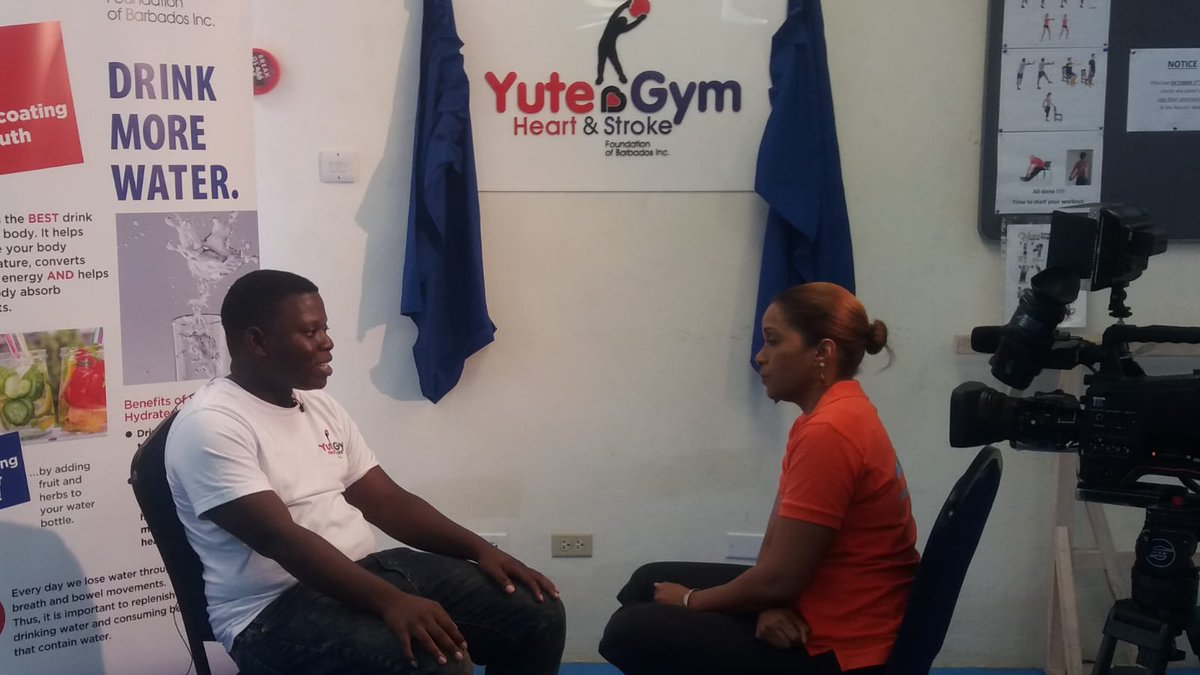 HealthCaribbean's tweet photo. The Heart & Stroke Foundation of Barbados officially opens its Yute Gym @hsfbarbados Young people who are found to be overweight, obese and/or hypertensive are enrolled in the gym where they are encouraged on a healthier journey. #healthierchildren #nutritionintervention #heart https://t.co/9B5jEegsE9