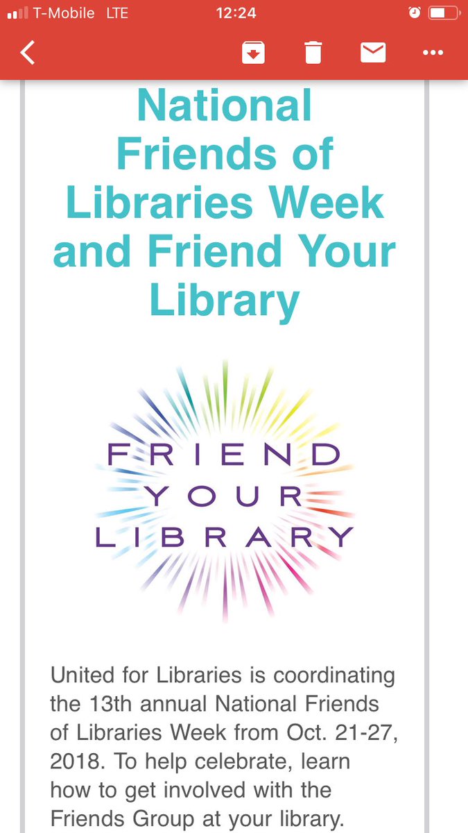 AnnaBellaBMS201's tweet image. Celebrate National Friends of Library week. #friendyourlibrary