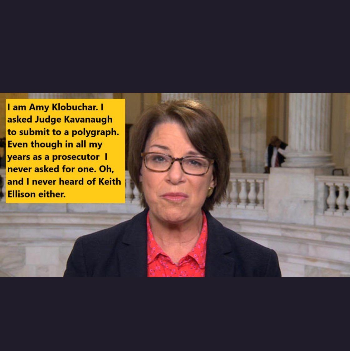grummy11's tweet photo. .@amyklobuchar: Confirm Kavanaugh! #KavanaughForSCOTUS #2A #NRA https://t.co/uc3KiMQrg2