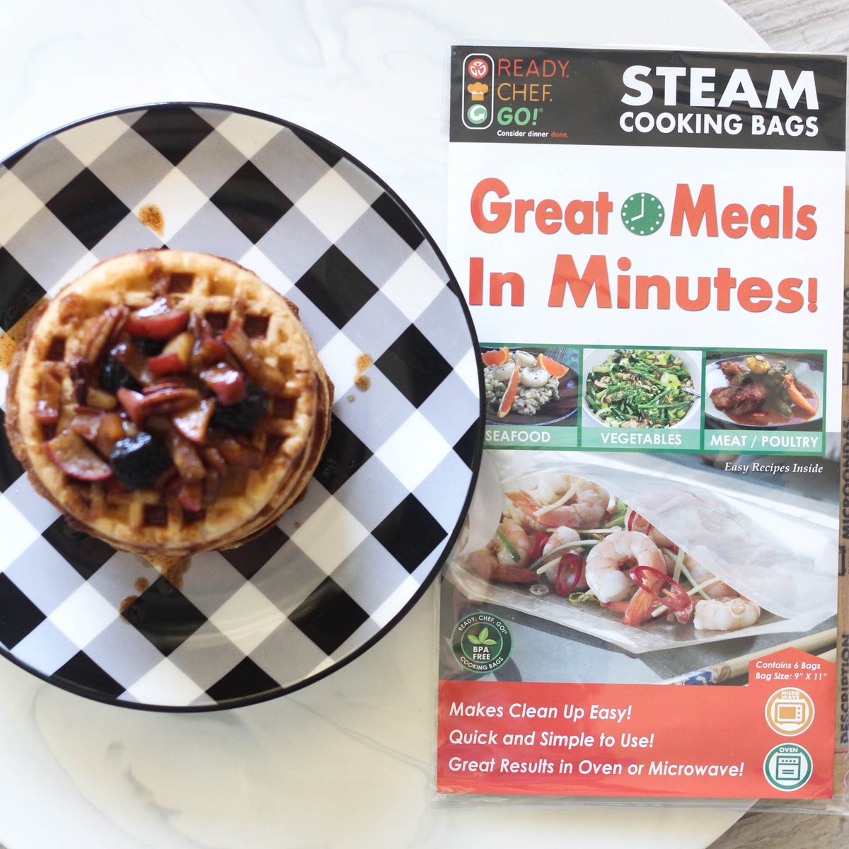 FrostPetticoat's tweet image. Insta Recipe: Autumn Spice Compote! Insta Recipe, it'll only take 6 minutes using Ready.Chef.Go!™ Cooking Bags... (#ad) 
Recipe: instagram.com/p/BomSNkjD2Cq/ 
Product: readychefgobags.com
#ReadyChefGoBags #CookingBags #GrillingBags #ReadyChefGo #dinnerisdone