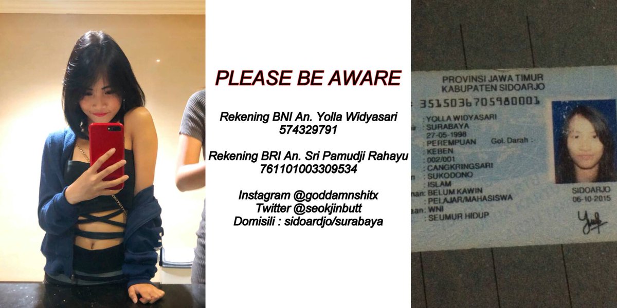 singularyv's tweet photo. [HELP RT]

pls bantu up takut org ini berulah lagi, udh kabur bawa duit ±160jt, kasus sdg diusut polisi. ini sbg pencegahan biar gaada korban lagi, be aware pls guys ni orang 'sakit'! hati2 kl ada yg nawarin/nemu jasa jastip kr🙏 bantu doa jg ya kasusnya cpt kelar. https://t.co/kYmkTXs27d
