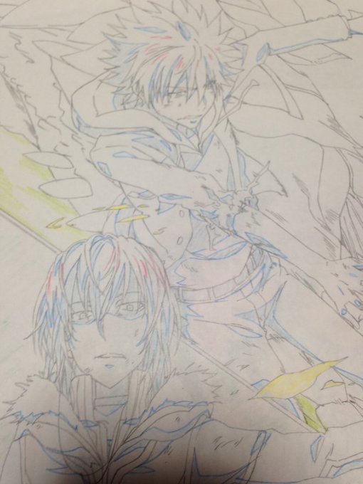 ヤタネコさんに描いてもらった私の家宝見て(勝手に貼るな) 