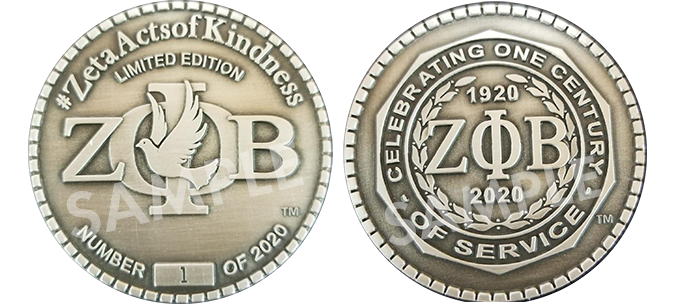 ZPhiB2020's tweet photo. Have you purchased your $20.20  Zeta Act of Kindness Centennial Commemorative Coin? Order your coin today by visiting https://t.co/pbSEjls3Hb!  #ZPhiB2020 #ZetaActsofKindness https://t.co/TCQX1bf6nU