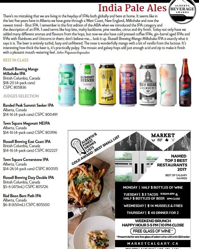 redbisonbeer's tweet photo. WOW, this is very exciting!!! Thank you @CulinaireMag for naming our #BentPath "Judges Selection" in the #IPA category of the 2018 #AlbertaBeverageAwards!
#ABBeer https://t.co/I67EXEdEAz