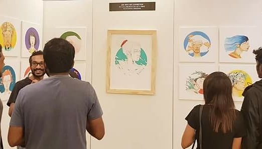 Maldivian_Art's tweet photo. Congratulations to Razzan on his solo at @HotelJenMaldive .Exhibition will be open for public till 13th October at Jen Hotel lobby area.
#Maldivianartist #Jenwhyart #Maldives https://t.co/o15KMTpKTz