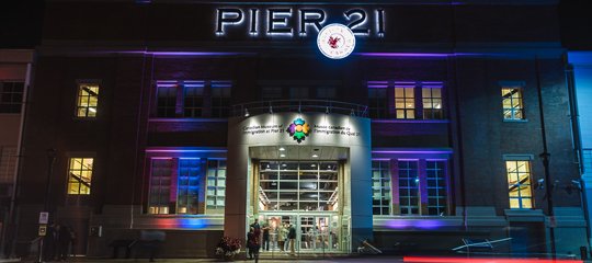 Pier21's tweet photo. Next #Saturday, we welcome @AlanSyliboy #LukasPearse @MoceanDance @hearhereproductions #MarlaBenton #JustinBuckley #EskasoniCulturalJourneys and their amazing projects to the Museum for @NocturneHalifax #Free #Parking Start your #Nocturne night @Pier21 https://t.co/VPSRojhXTG