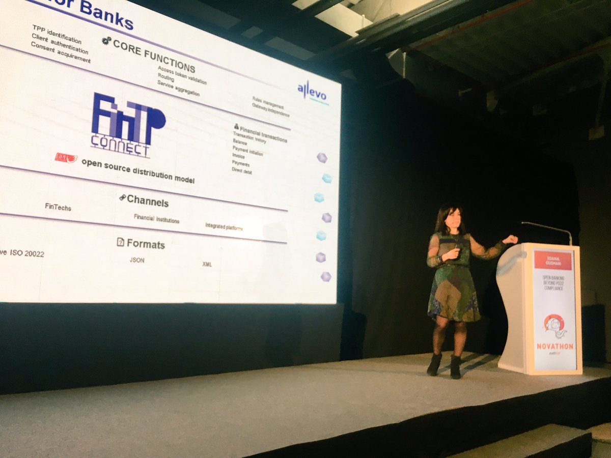 franvontiiser's tweet photo. Great presentation from @IoanaGuiman from @A11evo together in #bratislava at novathon #withvub @FinTechStage @matteorizzi https://t.co/KdnNmMjkBS