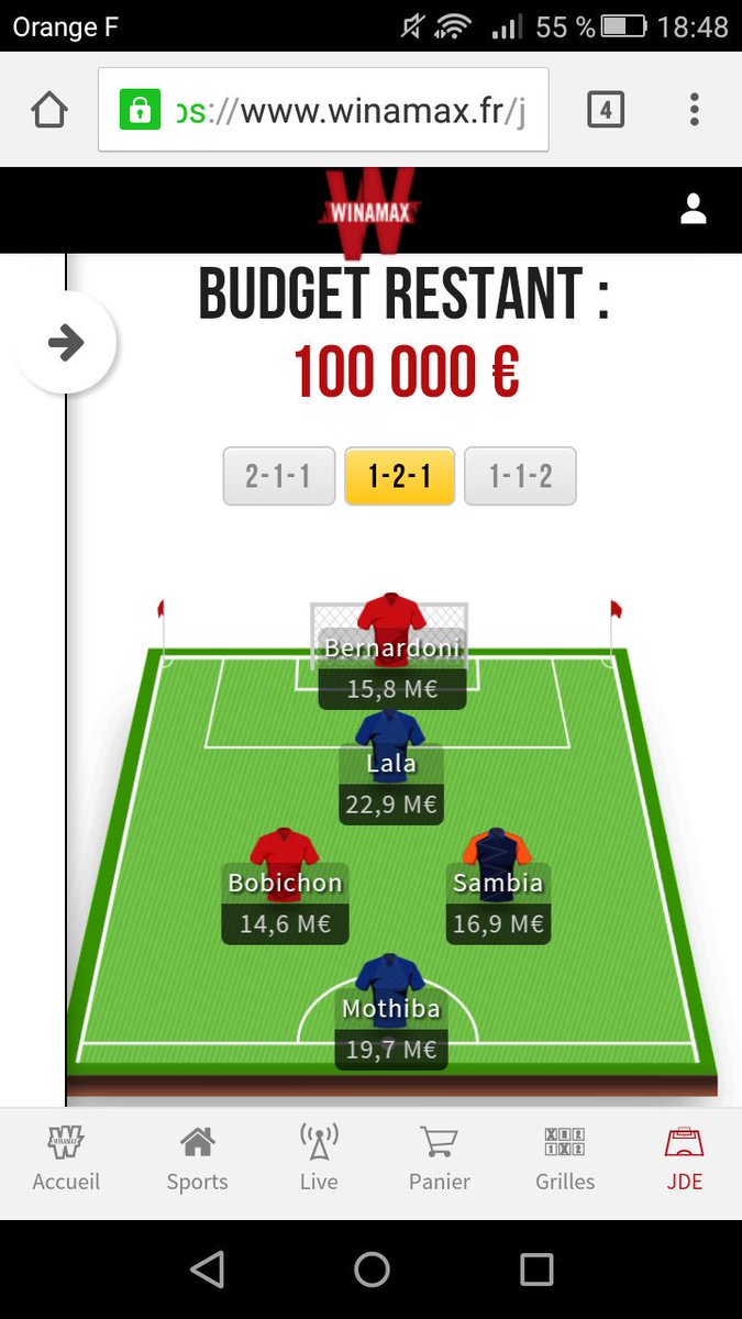 ClubJde's tweet photo. Hey la #TeamParieur deuxième JDE du jour ! Gros sketch en Première League on zap .. #jde #winamax pas sur pour sambia .. Faut voir les compos https://t.co/VBA1cQ8eb6