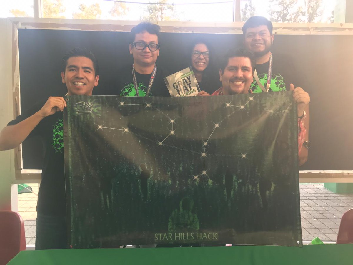 hackdef's tweet photo. Star Hills Hack Team
Padrisima manta!
#HackDef18 https://t.co/sGCyxHf2Tg