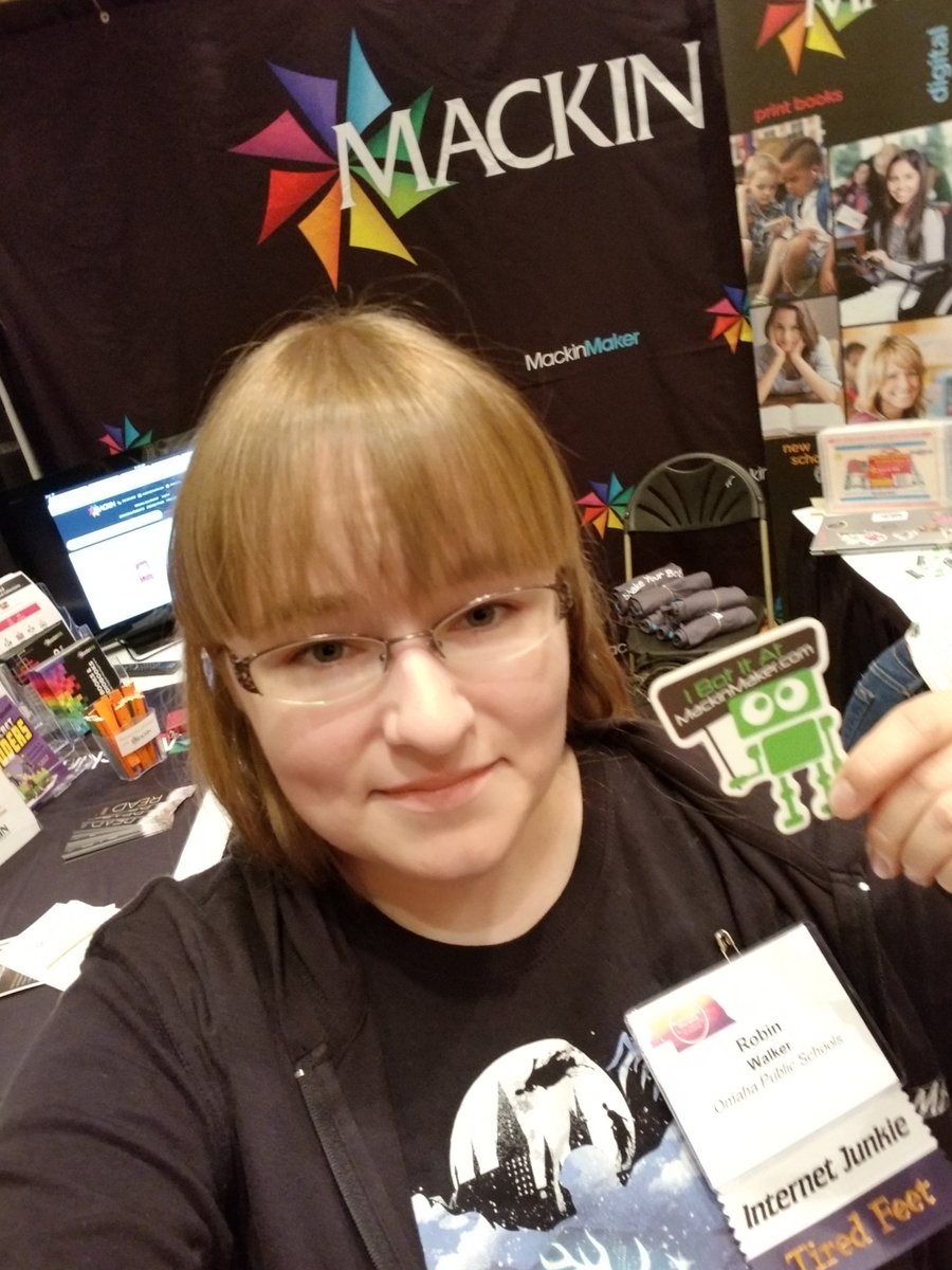 robinwalker0701's tweet photo. At the NSLA conference! @MackinMaker #neblib2018 #tagforswag https://t.co/B9qo9qAK9a