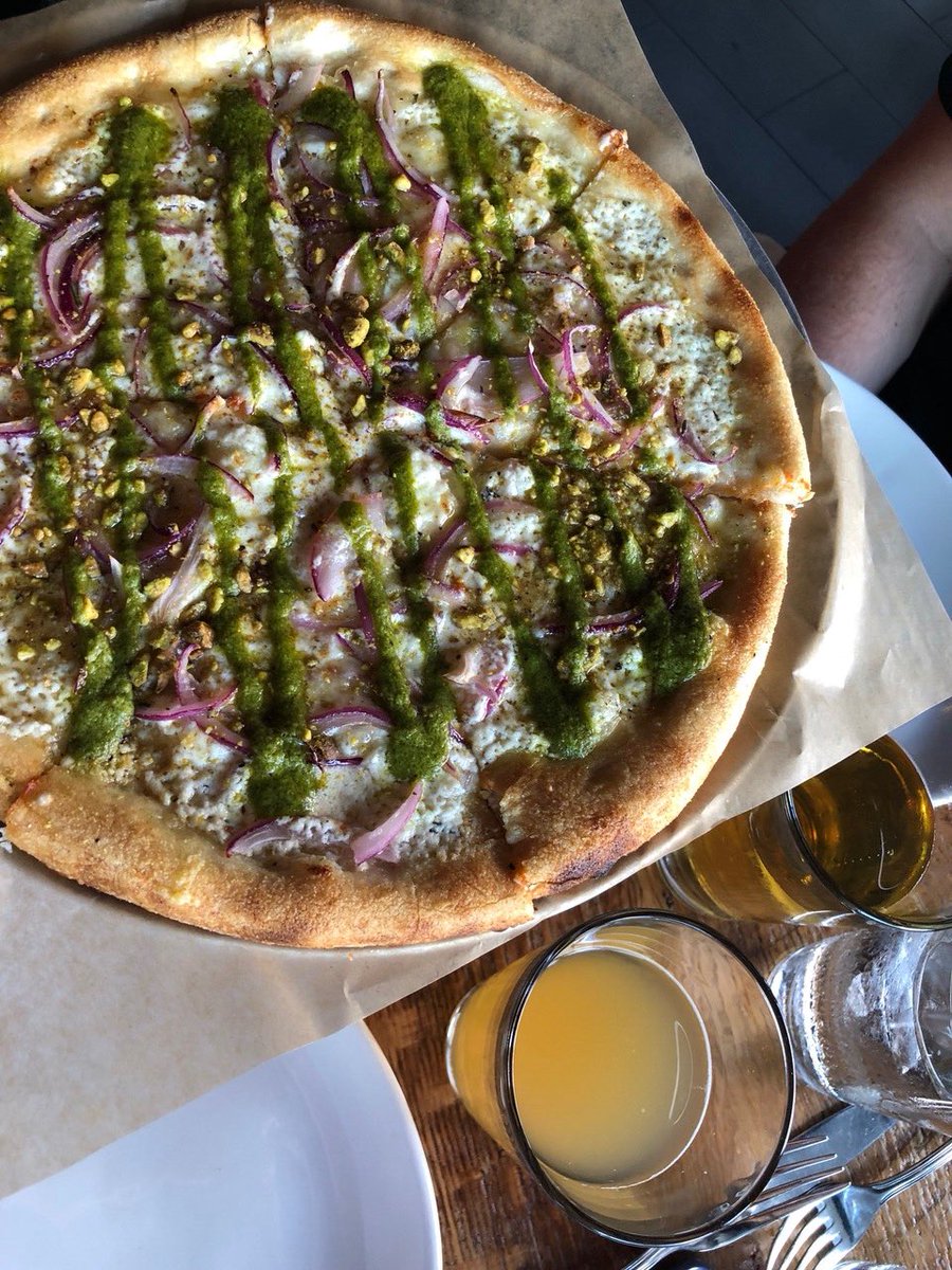 You spin me right round baby right round baby right round...(Now our Honey Goat Cheese pizza isn't the only thing in your head.)