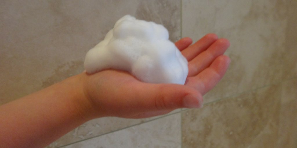 Scrubbingtons's tweet photo. What makes our products different? Fabulous foam. Gel slips &amp; soap slides but foam lingers on a young person’s palm helping them become independent in the bathroom 
https://t.co/E11UlNSGGk
#designedforkids #kidsproducts #hairandbodywash https://t.co/LdpDaKV4jY