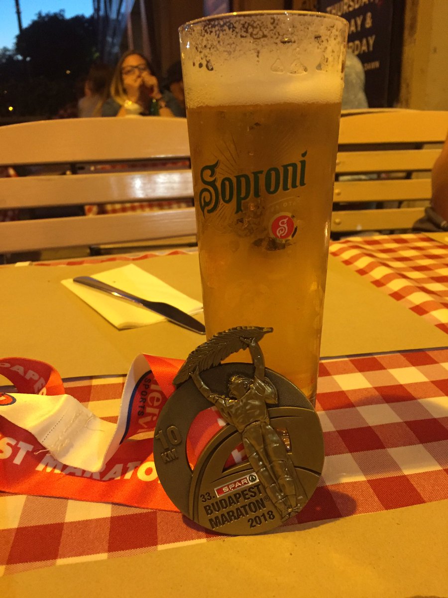 mardybumkate's tweet photo. Can’t wait for #medalmonday @UKRunChat . Beer earnt - #RunBudapest 10k https://t.co/LsKPWhc3Wx