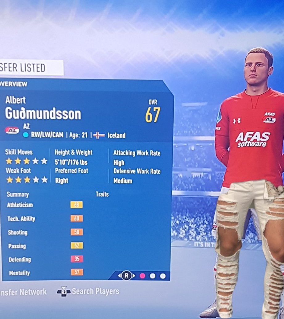 Thank you @EASPORTSFIFA for fixing <a href="/PetrCech/">Petr Cech</a> wearing a helmet while negotiating glitch.
That was silly wasn't it hehe

Now please fix the glitch in the game regarding my nephew <a href="/snjallbert/">Albert Gudmundsson</a> appearing in his horrendous but favorite white jeans.

And while you are at it fix his ovr