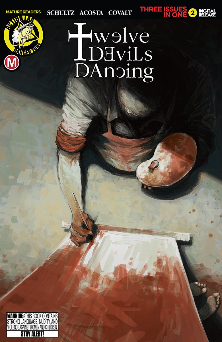 ActionLabDanger's tweet photo. #TwelveDevilsDancing Creator/Writer @EricaSchultz42  will be signing copies of her horror/crime thriller until 2pm today at the Danger Zone Booth, #3044! #NYCC https://t.co/XstEfC9wl2