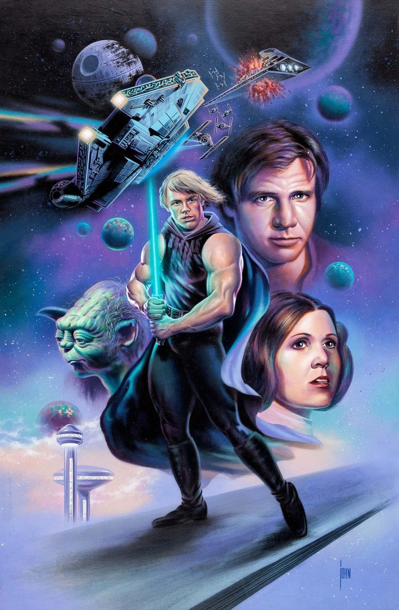 MarkHamill's tweet photo. A) Reality Luke vs:
B) Luke Schwarzenwalker &amp; Friends
C) Incredible Hulk Luke With Balcony You Could Do Shakespeare From
D) Yoda Pumped-Up Jedi Master in "Hey, My Eyes Are Up Here" Posing Briefs
#ROTJ  (#RoidsOfTheJedi) https://t.co/5wEhtQP7Et