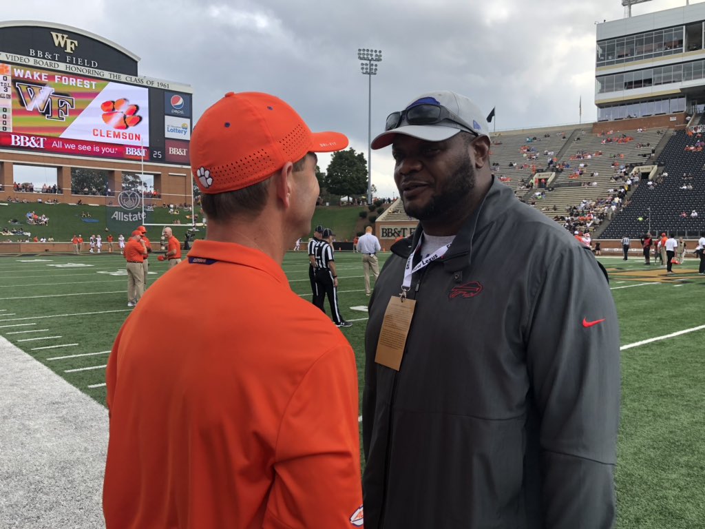 Rashaad Jackson and Keith Jennings on hand to see the Tigers with a 28-0  lead! #ClemsonFamily, image size:1024x768