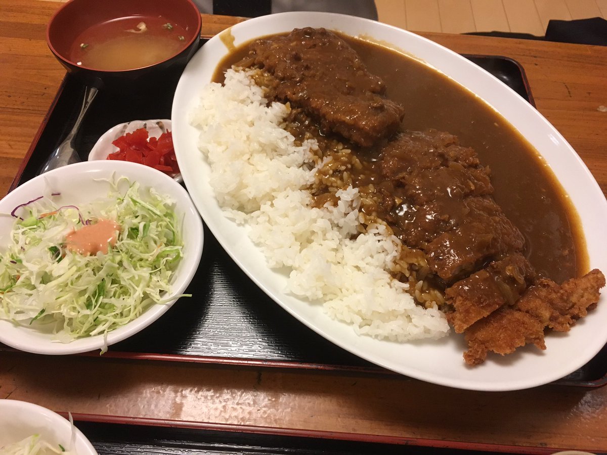 のりぴー Pa Twitter 昨日は職場の同僚と六宝亭に行って来ました O O 前回はご飯てんこ盛りとおかず大盛りで挫折しましたが 今回は ご飯大盛りとおかず大盛りで全て完食する事が出来ました 同僚はカツカレーおかず大盛りで 2人とも完食です O O