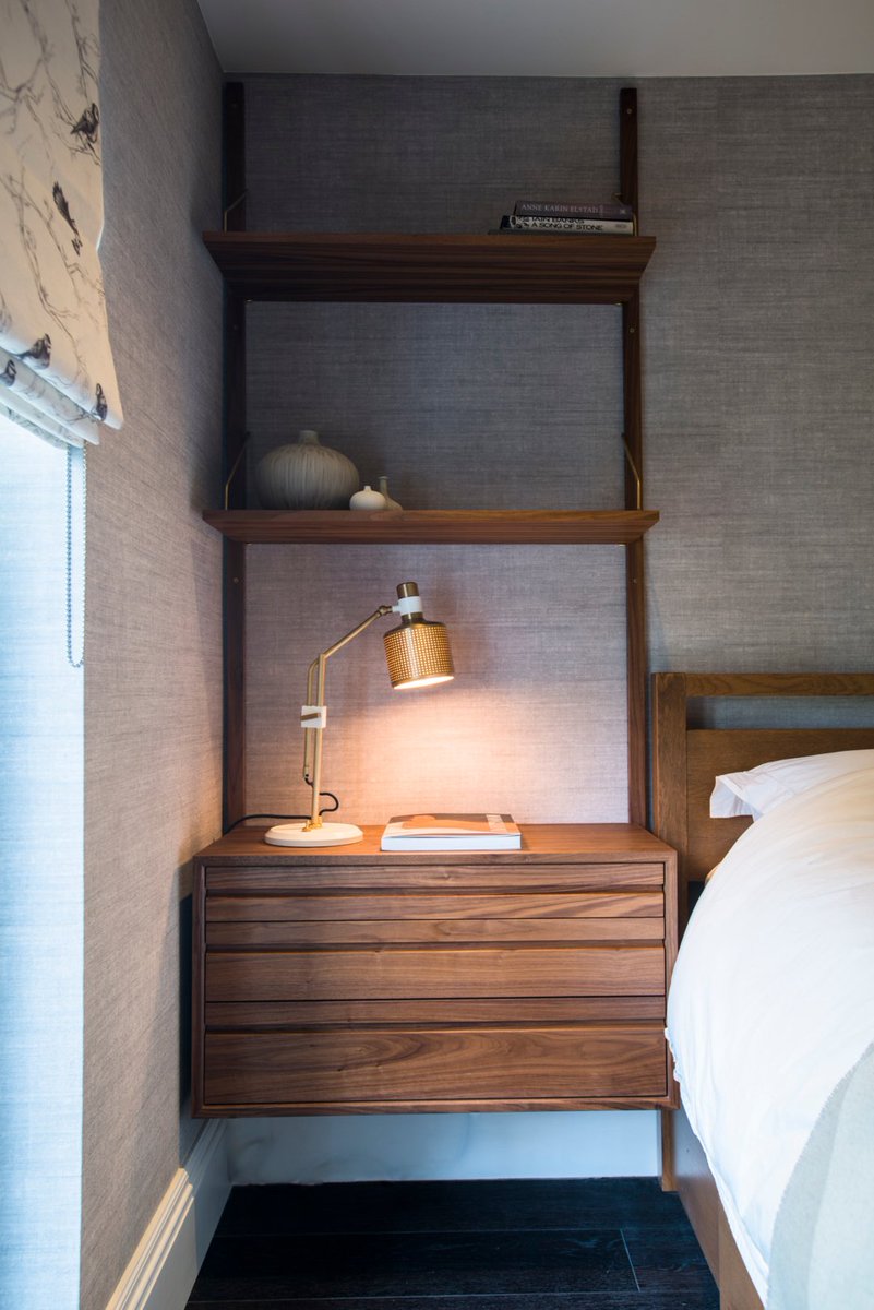 NW3InteriorsLtd's tweet photo. We recently transformed a guest bedroom in Primrose Hill, adding soft furnishings, wallpaper, the DK3 Royal System and a single riddle light from @bertfrankltd creating a warm and inviting space for guests to relax in.
#dk3 #royalsystem #guestbedroom #homerenovation #primrosehill https://t.co/p07ei9tznp