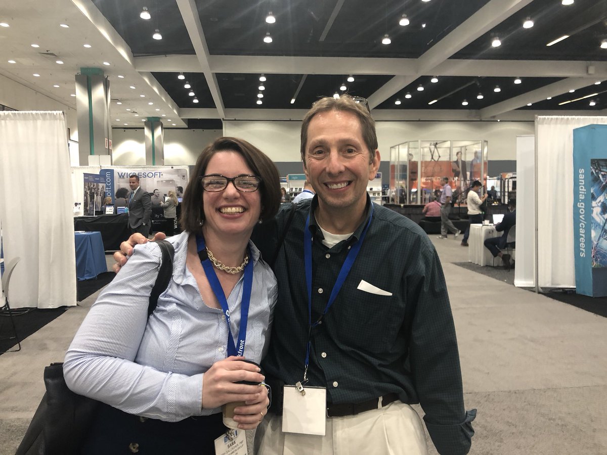 SaraGallagherPM's tweet photo. It’s always so fun to meet and catch up with people you met at past PMI conferences! Speaking of which, @brucegay we forgot to get a selfie! #PMICON18 https://t.co/kUZWgBRUNZ