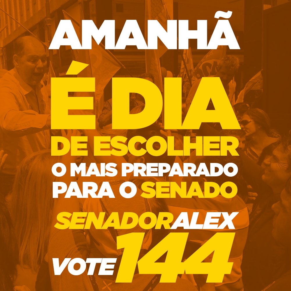 CanzianiAlex's tweet photo. DOMINGO É 1️⃣4️⃣4️⃣✅
Alex Canziani Senador do Paraná!
#VaiAlex #Alex144 #Senador144 https://t.co/olcECQVnmq