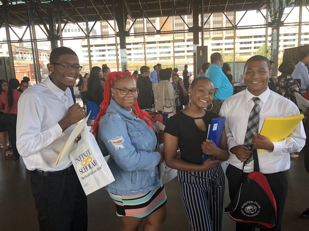 tabiffy's tweet photo. @BHSBulldogsbcps are making moves today in Richmond with @BHSBulldogBand at Virginia Union Homecoming Parade and #BHSSTUDENTS attending Infinite Scholars College Fair receiving more than $100,000 combined in financial award offers. https://t.co/60FELeDYJH