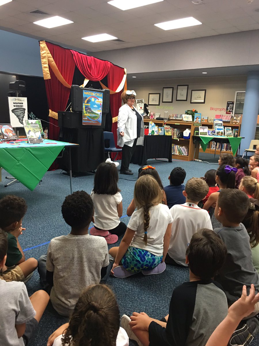 grishamjoann's tweet photo. First Grade loved the Weather Wonders program with Author Margaret Clauder @RobisonES, #SuccessatRES☀️☁️☔️❄️ https://t.co/vzP85JBNeZ