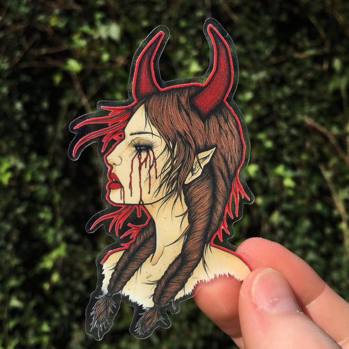 ATIllustrations's tweet photo. If y’all were curious as to how my translucent stickers looked once the backing is taken off..... 👀 so clean! All of these are $3 and weatherproof for 3-5 years 👌🏼 https://t.co/vWuqXCCKZy https://t.co/ZkiWxOxyb6