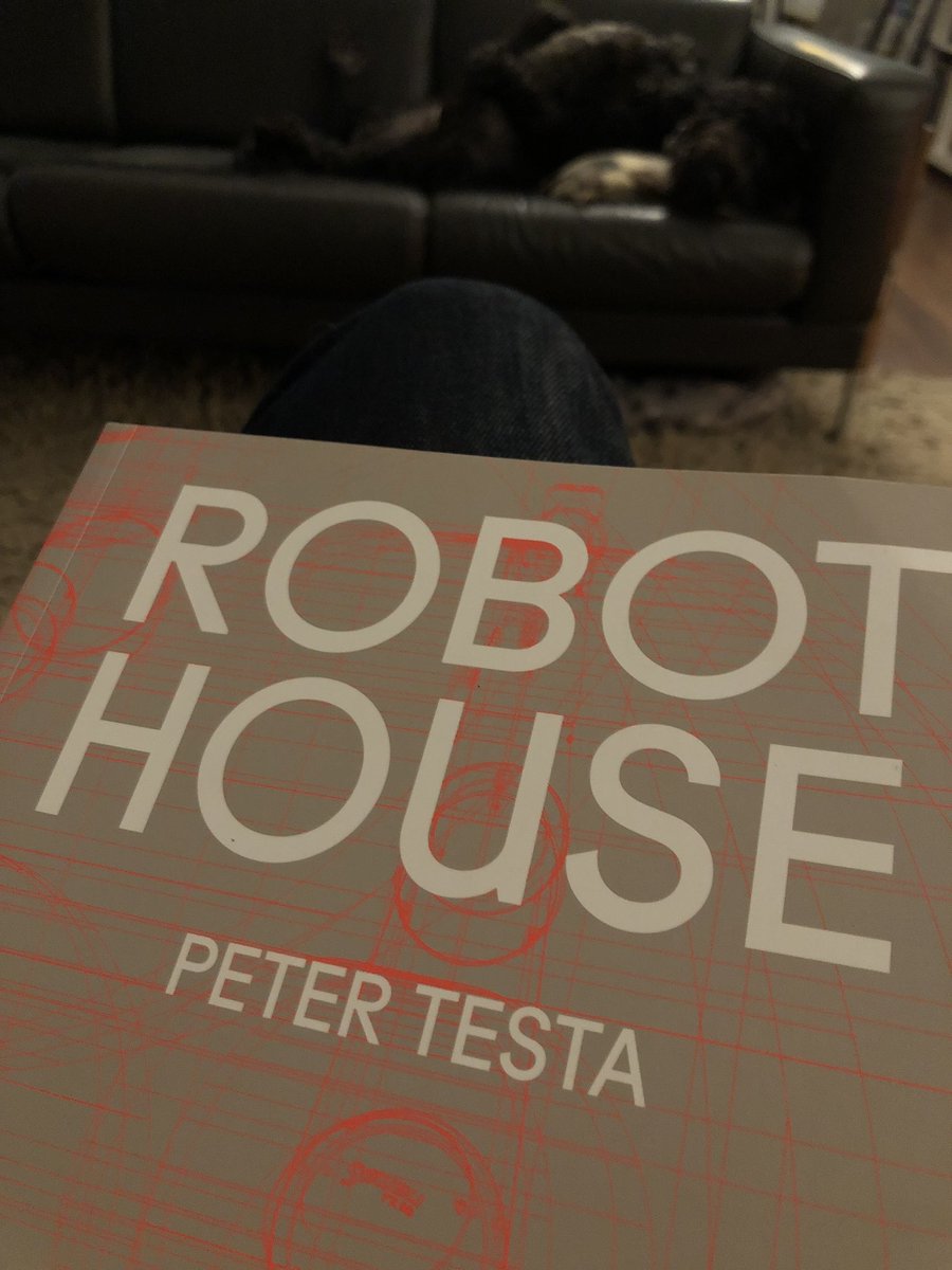 philipsingleton's tweet photo. This eve ... #reading this ~ Robot House. #robothouse https://t.co/cvbosbEEK3