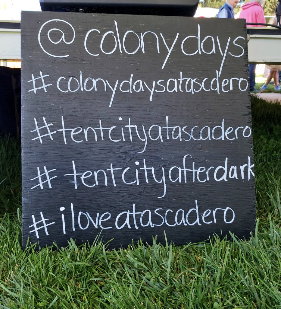 ColonyDays's tweet photo. Reminder: if you share any photos at Colony Days use one of our hashtags and @ us so we can see!! #tentcityatascadero #colonydaysatascadero #iloveatascadero https://t.co/T8ctj53t5S