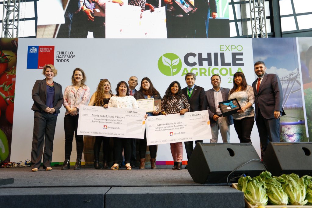 InacapMyPE's tweet photo. En #ExpoChileAgrícola Junto a @INDAP_Chile haciendo entrega del programa de fortalecimiento a la gestión de los negocios, premio entregado como parte del Reconocimiento al mérito en la categoría #EmprendedoraRural Apoyando al desarrollo regional https://t.co/Eoo70t9kzY