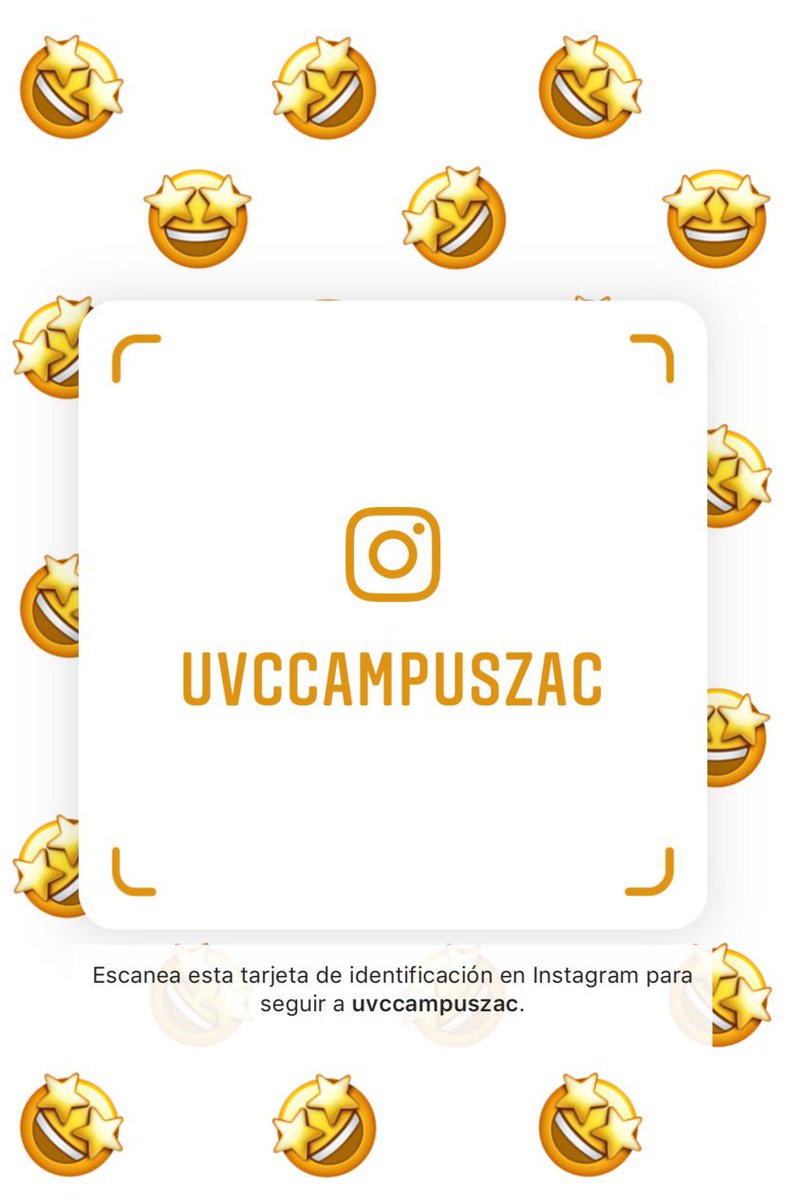 ¡Escanea nuestra tarjeta de identificación de Instagram y sigue todas nuestras actividades dentro y fuera del campus! 🤩💯
