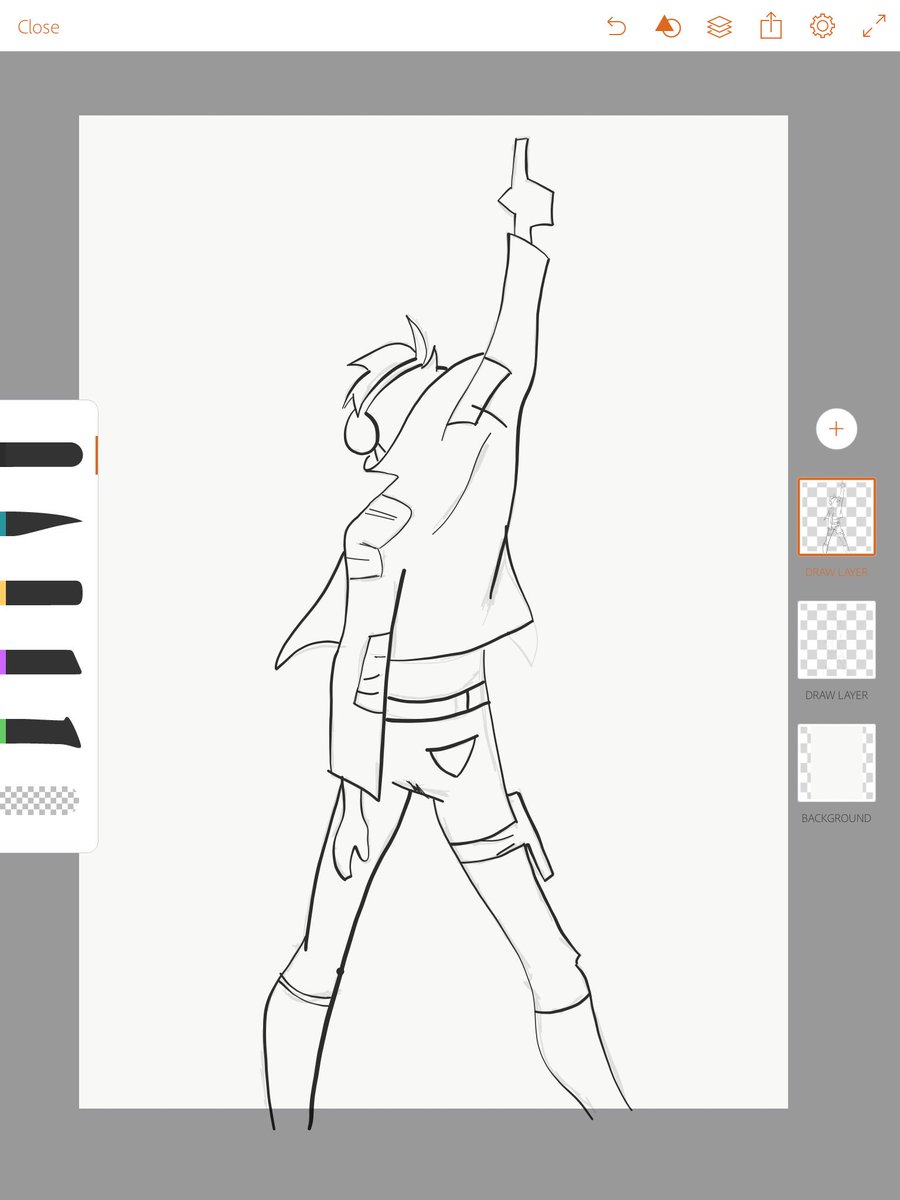 lepetithue's tweet photo. My very first (obviously) drawing test #adobedraw #finalspace #justGary https://t.co/mlFHIO8pwZ