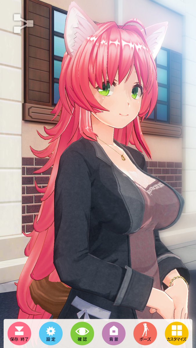 「あとカスタムキャストで謎狐子さんを作ってみました。意外と似てる・・・気がしなくも」|待蔵のイラスト