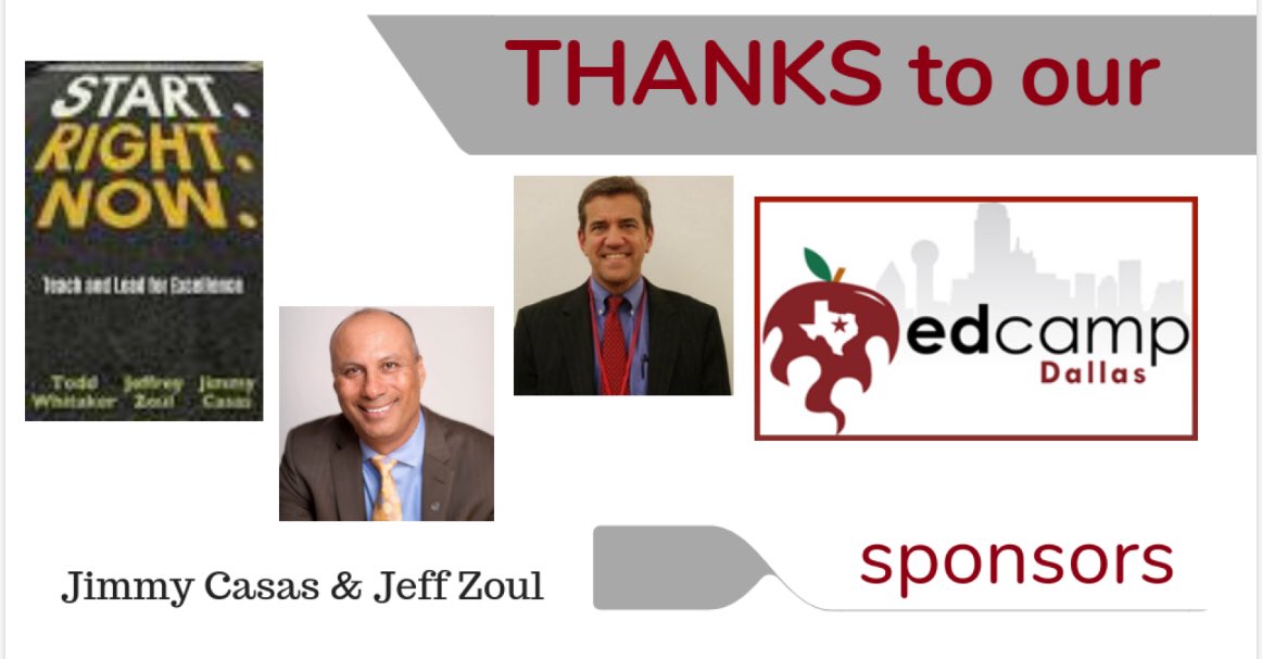 👏🤩Thank you <a href="/casas_jimmy/">Jimmy Casas</a> &amp; <a href="/Jeff_Zoul/">Jeff Zoul</a> for sponsoring #edcampdallas today by donating books to give away!📚 #edcamp #wgedd #startrightnow #culturize