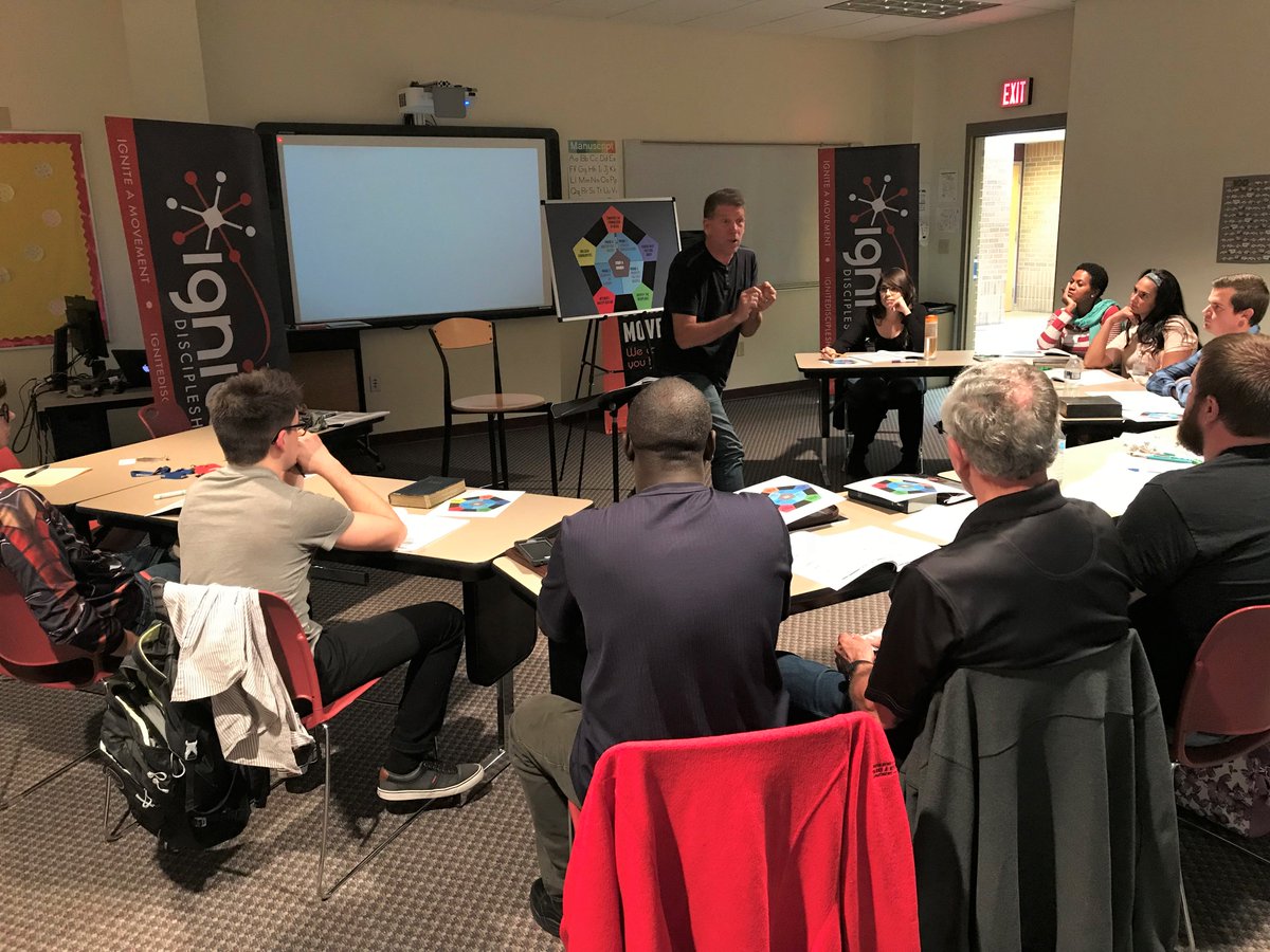BCMinDegrees's tweet photo. This weekend, the leader of @IgniteChurchNet Dan Grider, has been on campus doing training for multiplying discipleship and launching disciple-making movements. Great for our @BethelCollegeIN students and some friends from the community to learn together and challenge each other! https://t.co/cVcIOr5p04