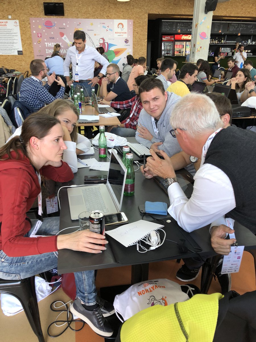 JimMarous's tweet photo. Great first 8 hours of a 24 hour weekend #hackathon in Bratislava. Thank you #novathonwithvub for the great opportunity to meet amazing minds of #innovation.

@matteorizzi @Mauricelisi @ferrarirobtweet @FinTechStage @provokemgmt 
#disruptyourselfworldtour2018 https://t.co/J0fr9E4s9D