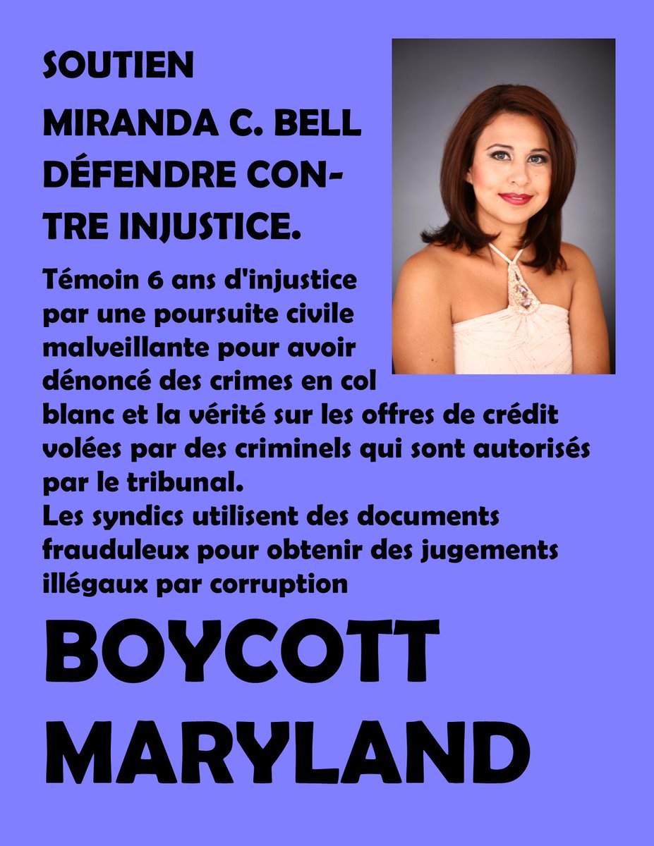 truthsearch1957's tweet photo. Boycott du Maryland Injustice contre Miranda
Boykott Maryland Uberettiget mod Miranda
Boykott Maryland Ungerechtigkeit gegen Miranda
De iniustitia versus Miranda boycott Maryland
Boicotear la injusticia de Maryland contra Miranda
#StandwithMiranda #BoycottMD
חרם מרילנד נגד מירנדה https://t.co/CAwwqNHKUu