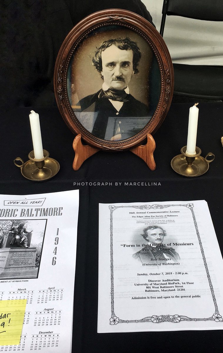 MarcellinaPix's tweet photo. Enjoying the International Edgar Allan Poe Festival to commemorate the 169th anniversary of his death sponsored by @PoeFestIntl @PoeBaltimore in Baltimore Maryland #deathWeekend #literature #writer #poet https://t.co/hHlLSqlhJl