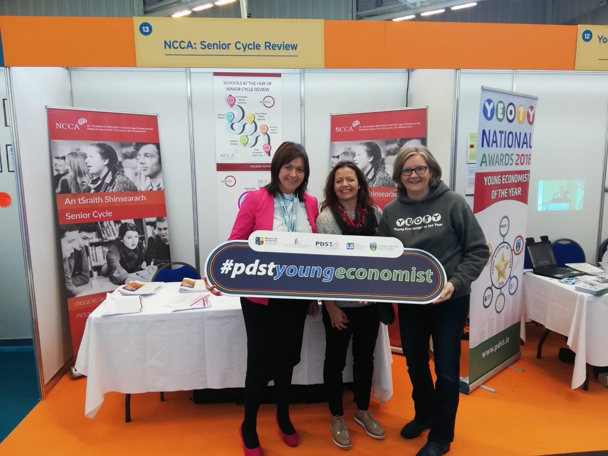 econrachel's tweet photo. It was great to meet @louiseoreillyfl @NCCAie + @trishamcneill1 @Killinaschool @FEILTE #Feilte2018 to talk about the senior cycle review. @PDST_YEOTY @pdstieireland https://t.co/L1MJiQk65f