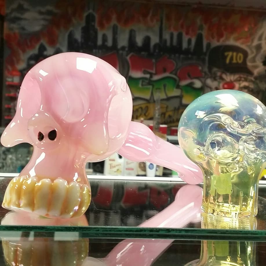 RollersGallery's tweet photo. Halloween is right around corner come into Rollers to check out these and many other spooky items including pendants, Chillums, pipes, and dabbers #420life #localartist #420lifestyle #420girls #localartists #localart #instaweed420 #instaweed #Cannabis #weed https://t.co/WlzrxQLgtw