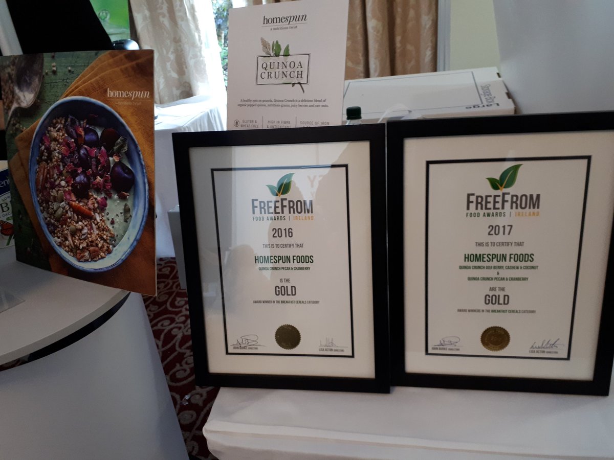 GFFoodAwards's tweet photo. Super day at @CoeliacIreland #GFLiving Day promoting @FreeFromMagIRL fantastic to see lots of our winners exhibiting and to meet new producers. Plus fantastic #coeliac community to meet https://t.co/vD2Z5j79oO