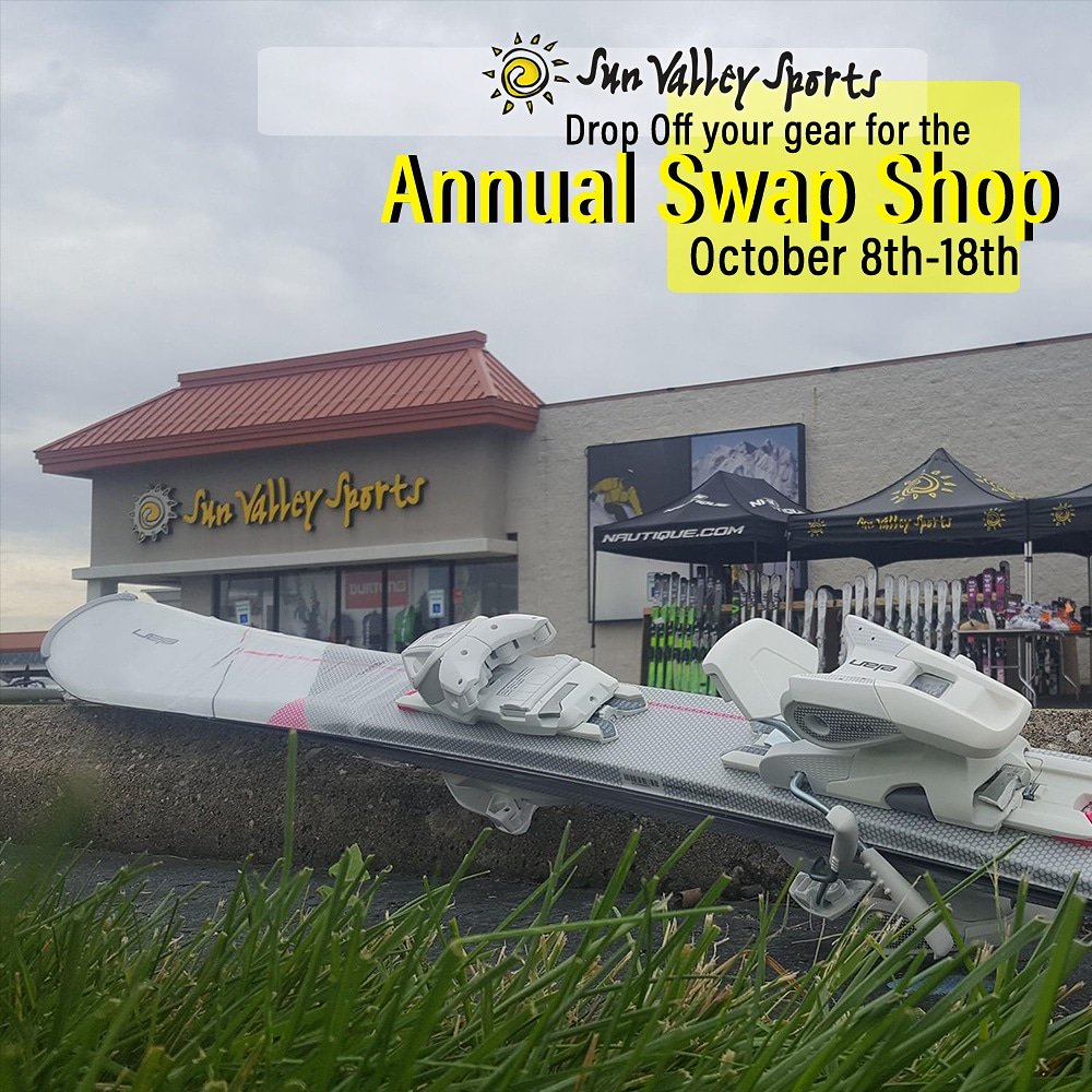 SunValleyIndy01's tweet photo. The Annual Tent Sale and Swap are just around the corner. You can start bringing in your items October 8th through the 18th at 9pm. 
#AnnualTentSale #Swapshop #winter2019 #newgear #clearancegear #usedgear #IndysSkiShop https://t.co/WdBF6nXW0i