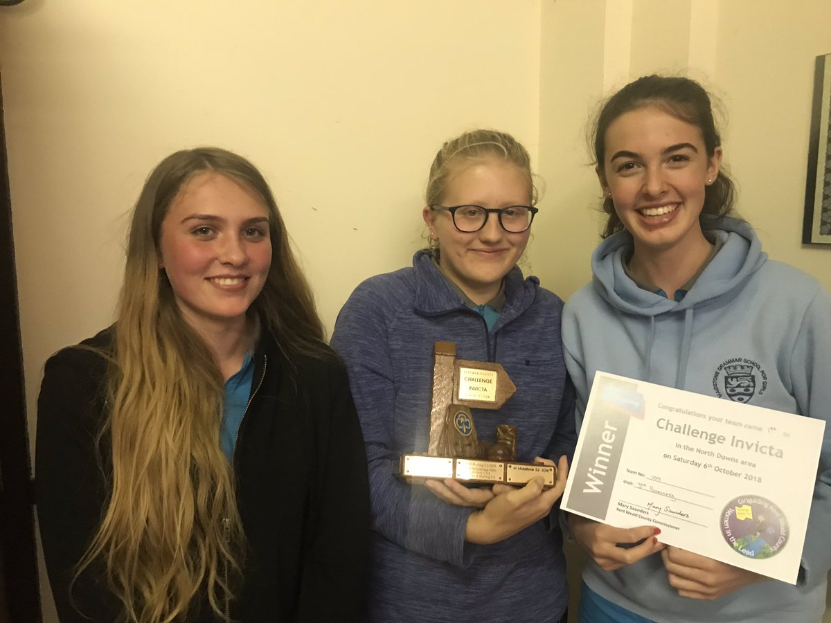 GGKentWeald's tweet photo. Congratulations to Barming Rangers on winning Challenge Invicta 2018. Having come 2nd and 3rd as Guides, it was finally their year!! #ifatfirstidonotsucceed #winners https://t.co/EEBJe5FKed