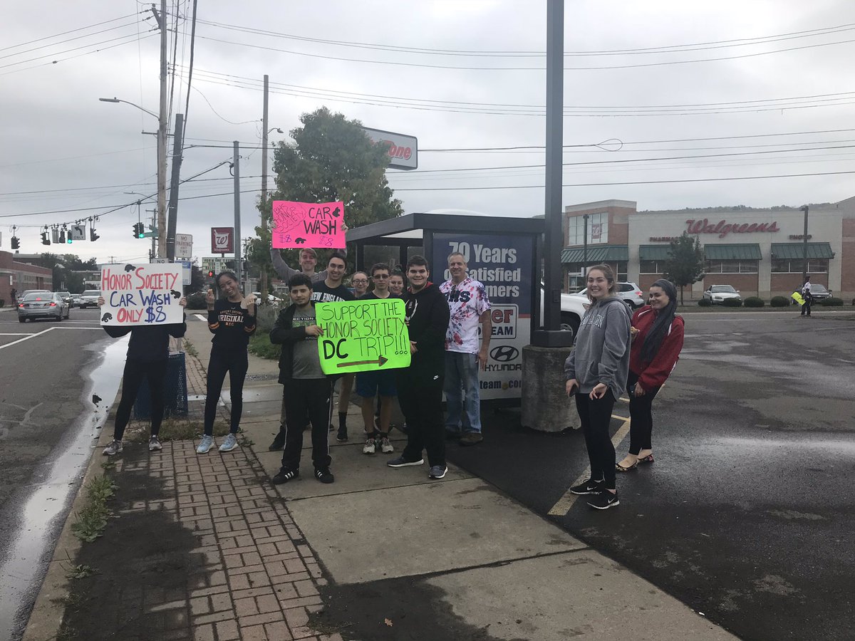 Some of BHS’s finest students raising money for our National Honor Society’s trip to DC #BPatriotProud