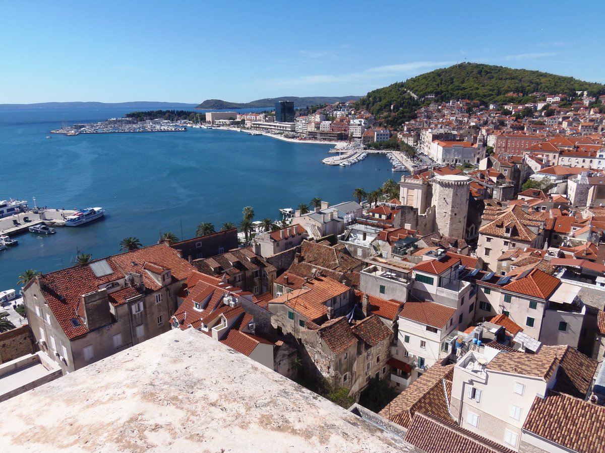 StanMorre's tweet photo. #View from the #bell #tower of the #Cathedral of #Saint #Domnius (#Katedrala #Svetog #Duje or #Sveti #Dujam or Sveti #Duje) in #Split in #Croatia https://t.co/LUnYsxxO8u
