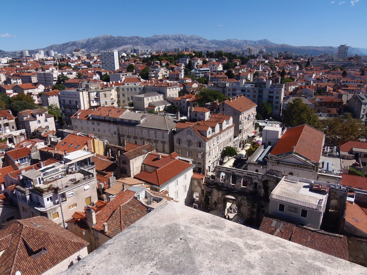StanMorre's tweet photo. #View from the #bell #tower of the #Cathedral of #Saint #Domnius (#Katedrala #Svetog #Duje or #Sveti #Dujam or Sveti #Duje) in #Split in #Croatia https://t.co/LUnYsxxO8u
