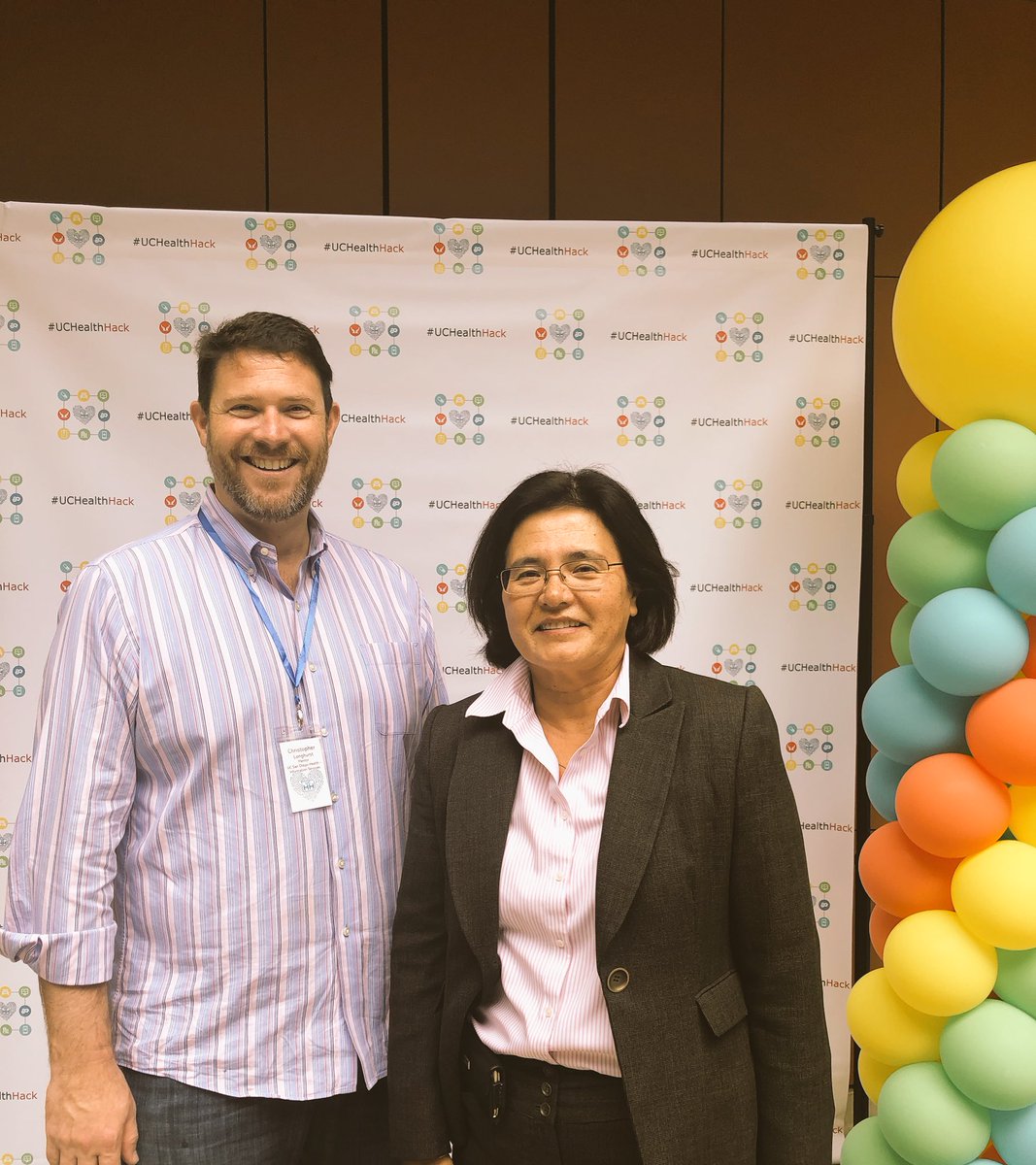 CALonghurst's tweet photo. .@ucsddbmi chair Prof. Lucila Ohno-Machado stops by #UCHealthHack @Uchealthhack https://t.co/sBLa4X1u8m